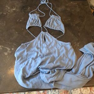 Tularosa Sofian jumpsuit in smoke blue